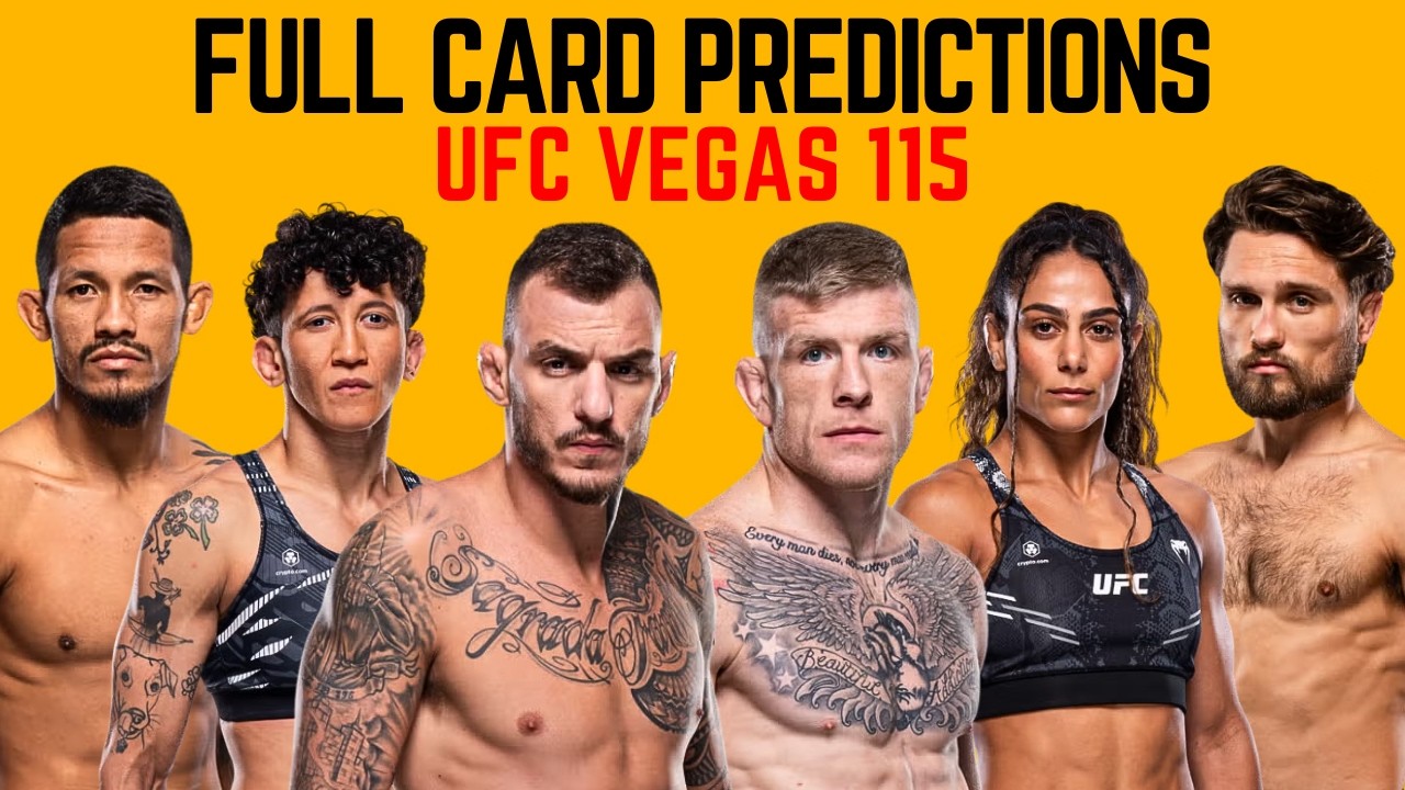 Прогнозы и анализ всего карда UFC Vegas 115: Мойкано против Дункана.