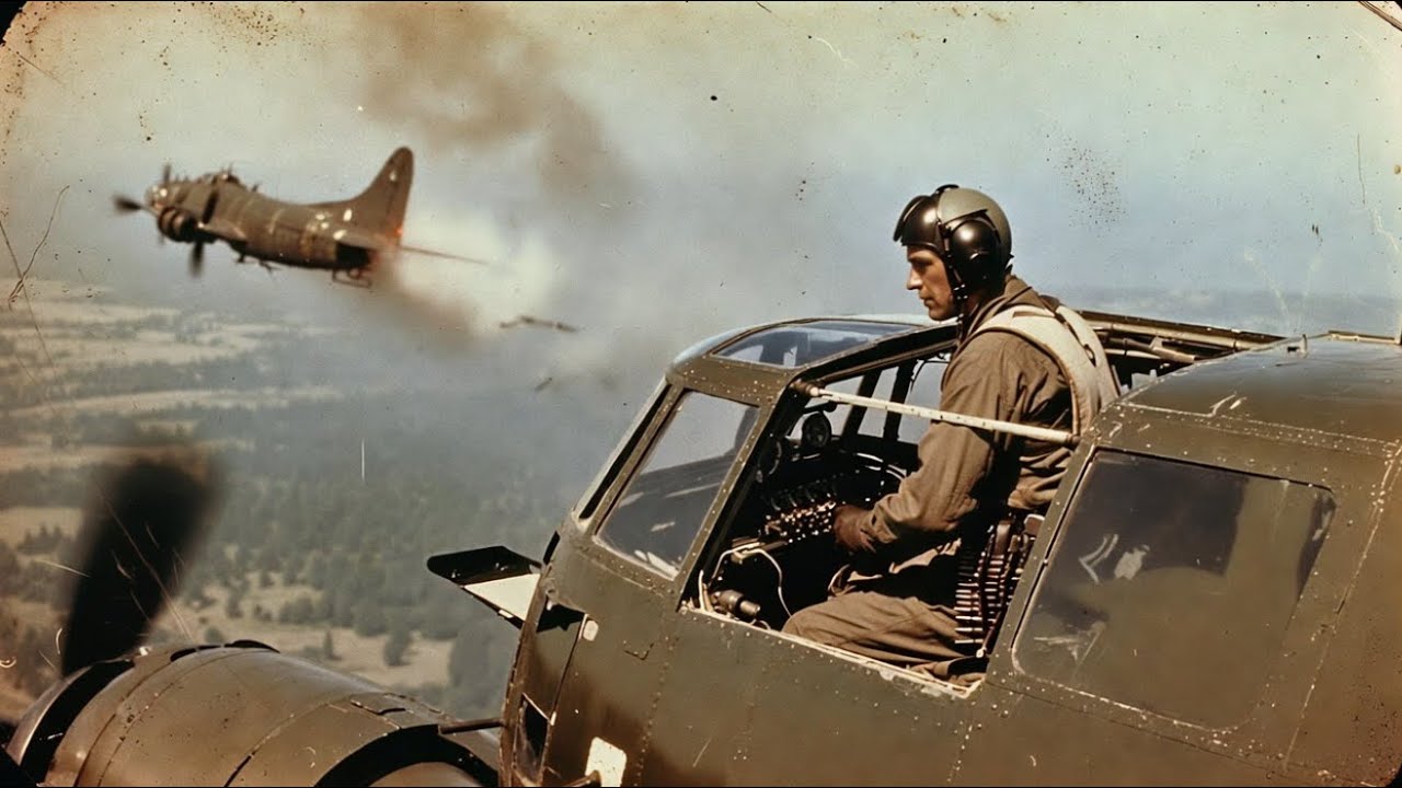 When Germans Cut His B-17 in Half at 24,000 Feet — He Kept Shooting All the Way Down