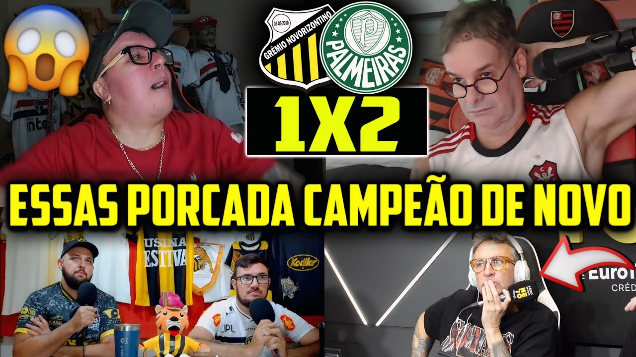 REA&Ccedil;&Otilde;ES DOS RIVAIS AP&Oacute;S PALMEIRAS CAMPE&Atilde;O PAULISTA! REACT NOVORIZONTINO 1X2 PALMEIRAS