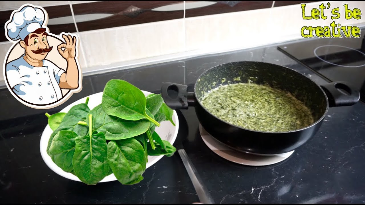 Spinach recipe | Creamed spinach recipe | How to make spinach | Spanac sa mlekom i belim lukom