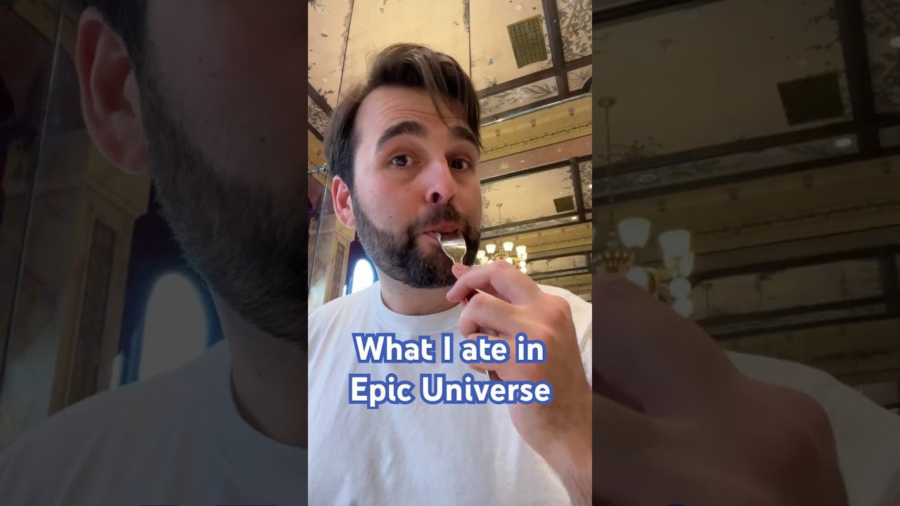 Что я ел в новом тематическом парке Universal: Epic Universe 💫 #universalstudios #epicuniverse #food