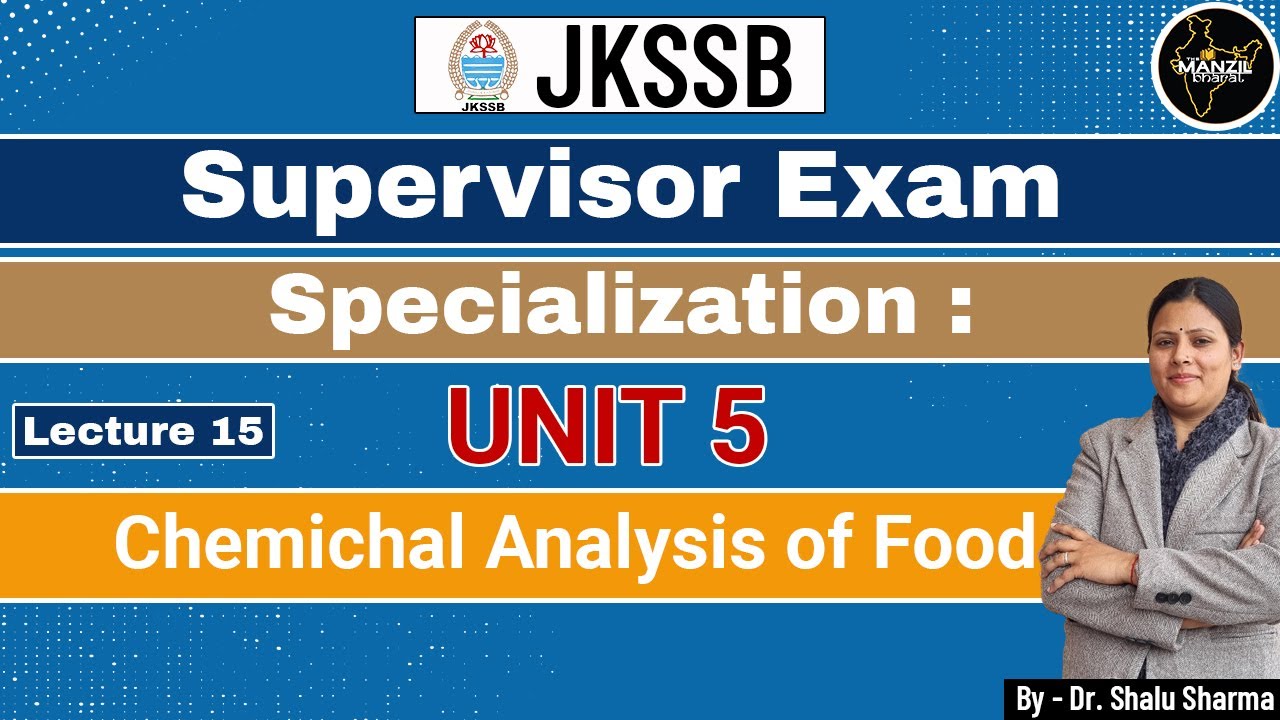 Лекция 15. Химический анализ пищевых продуктов II. JKSSB. Руководитель: д-р Шаллу Мам.