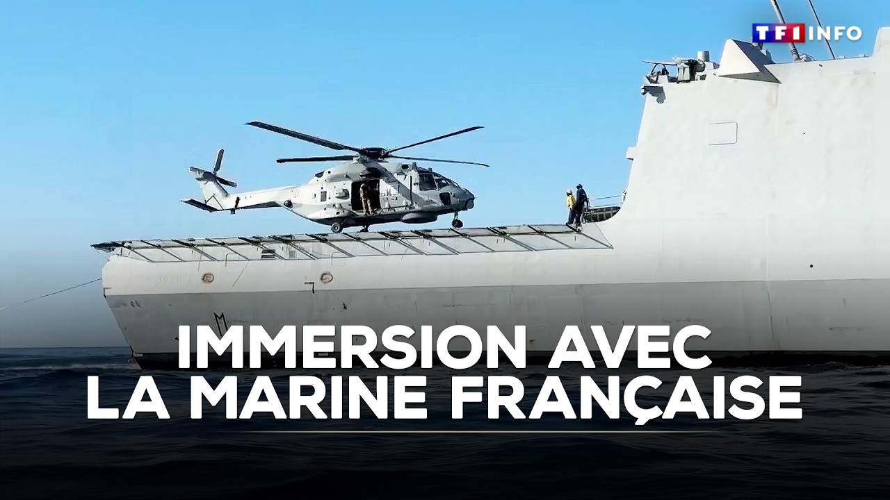 Bataille navale : immersion avec la marine française｜TF1 INFO