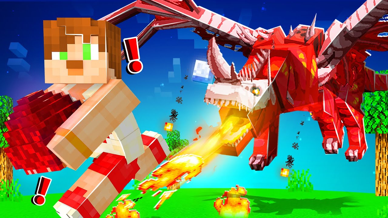 Minecraft 100 GÜN BOYUNCA EJDERHA