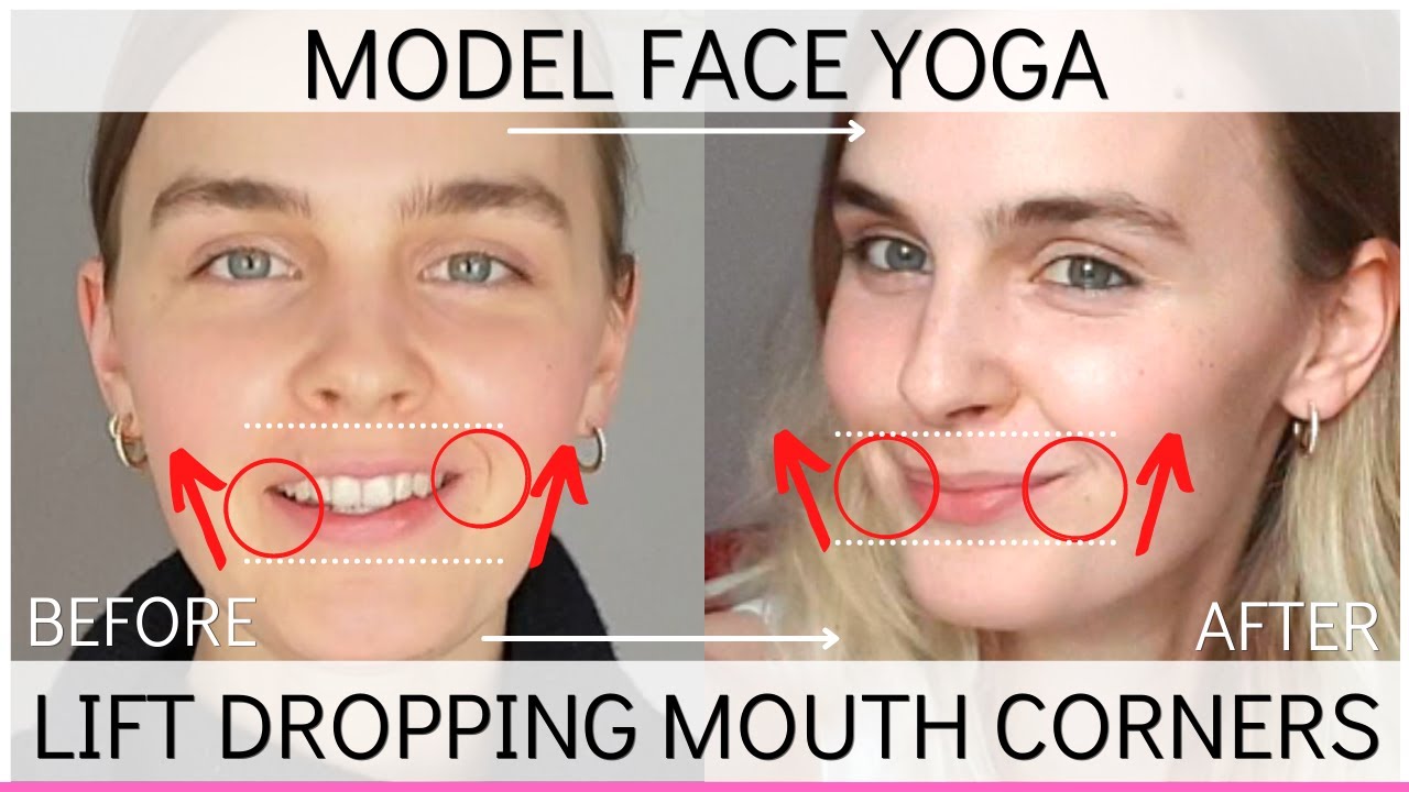 Getting Rid of Dropping Mouth Corners | Face Exercises (quick) | Model Face Yoga with Anna
