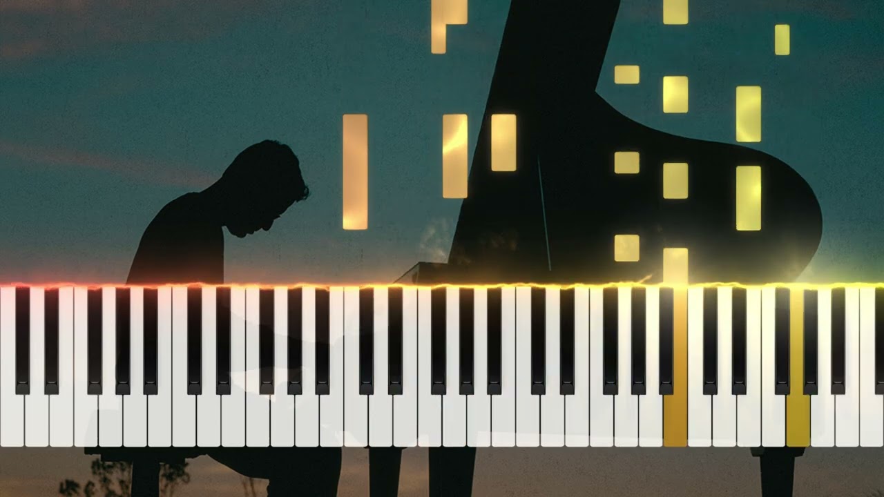 Entremares - Guilherme Veroneze [Piano Tutorial Visualiser]