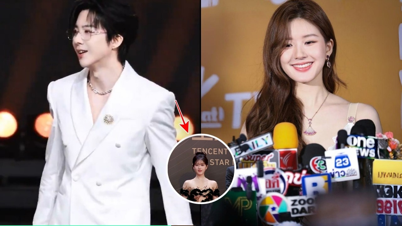 Liu Yunning And Zhao Lusi Received Award For Most Romantic Artists, Wang Yibo Presented The Award