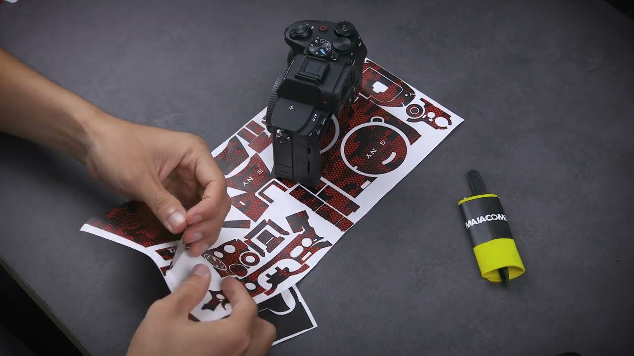 Camera  Applying Skin/Wrap for Sony A7IV/A74 Camera