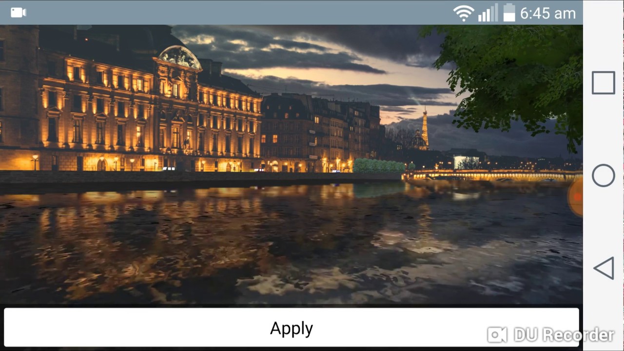 Night City River 3D Live Wallpaper