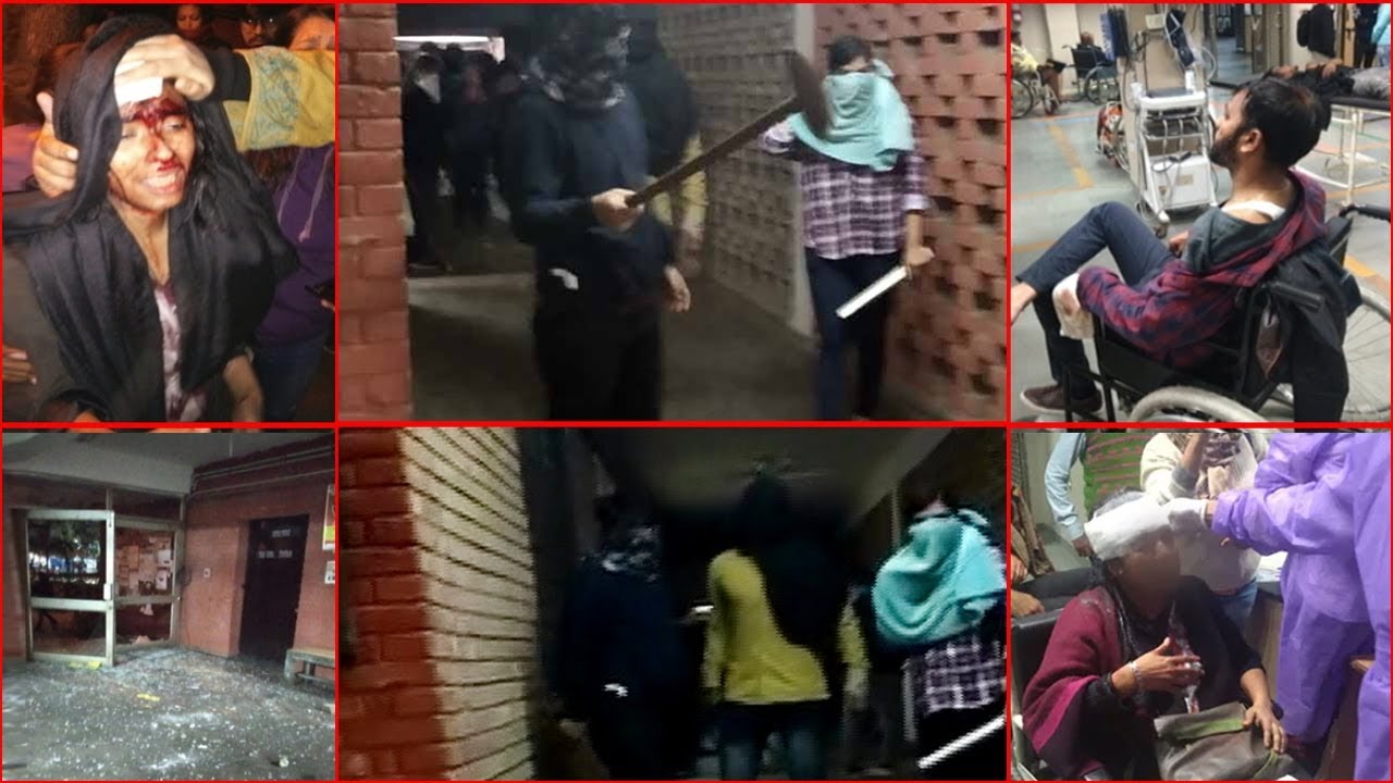 Masked Mob Attacks JNU; Around 40 Injured