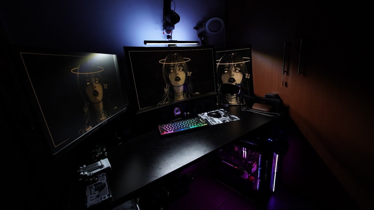 17 Year Old's $5,000 Gaming - studying - working Setup Tour
