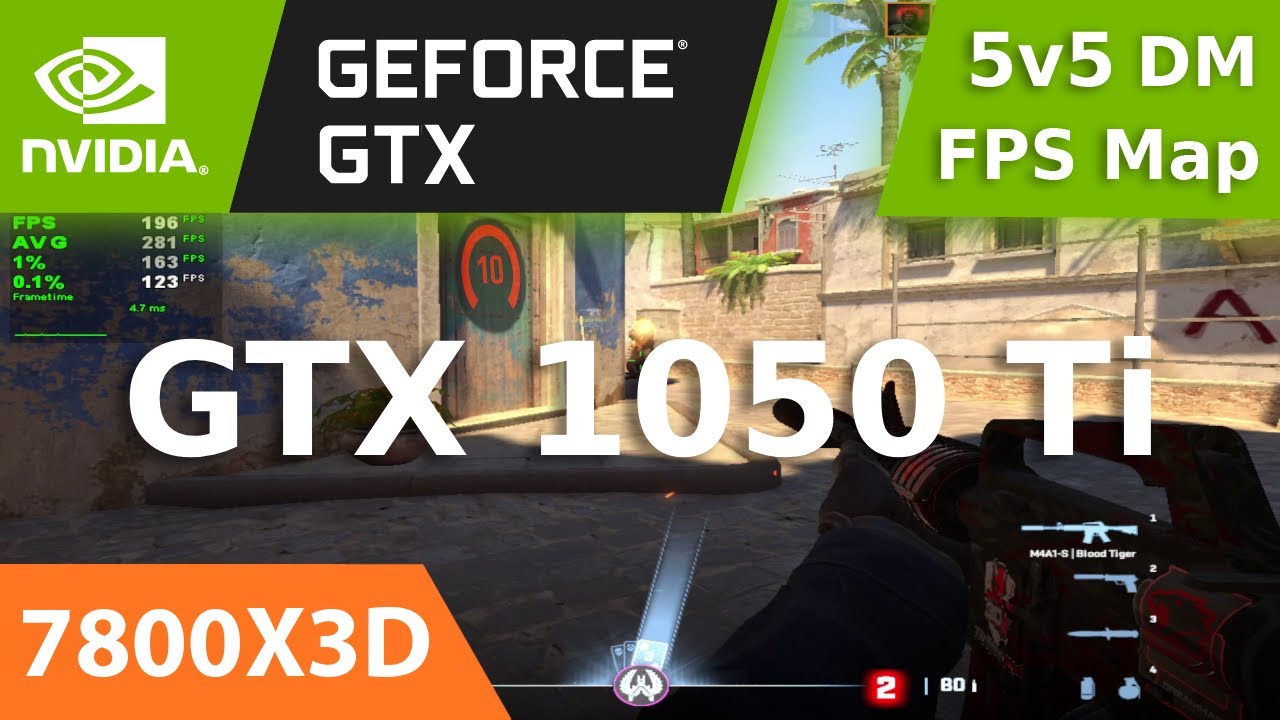 CS2 : GTX 1050 Ti + 7800X3D | 1024x768