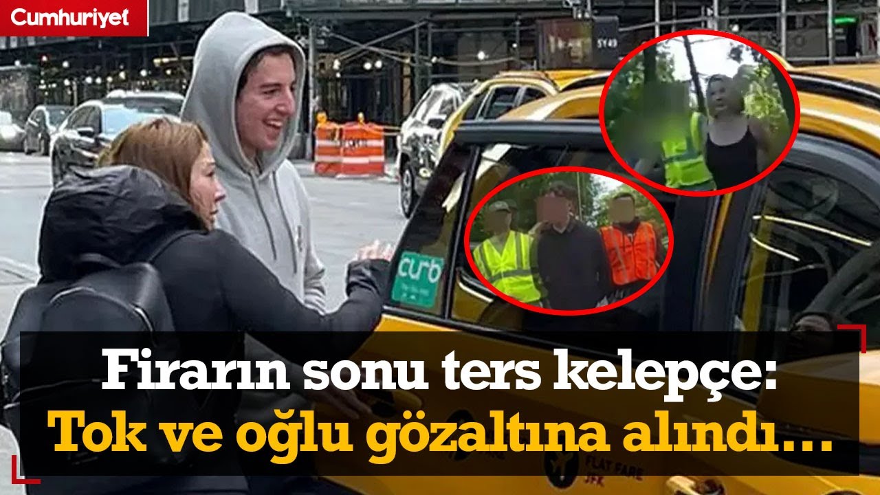 Firarın sonu ters kelepçe: Eylem Tok ve oğlu Timur Cihantimur böyle gözaltına alındı...