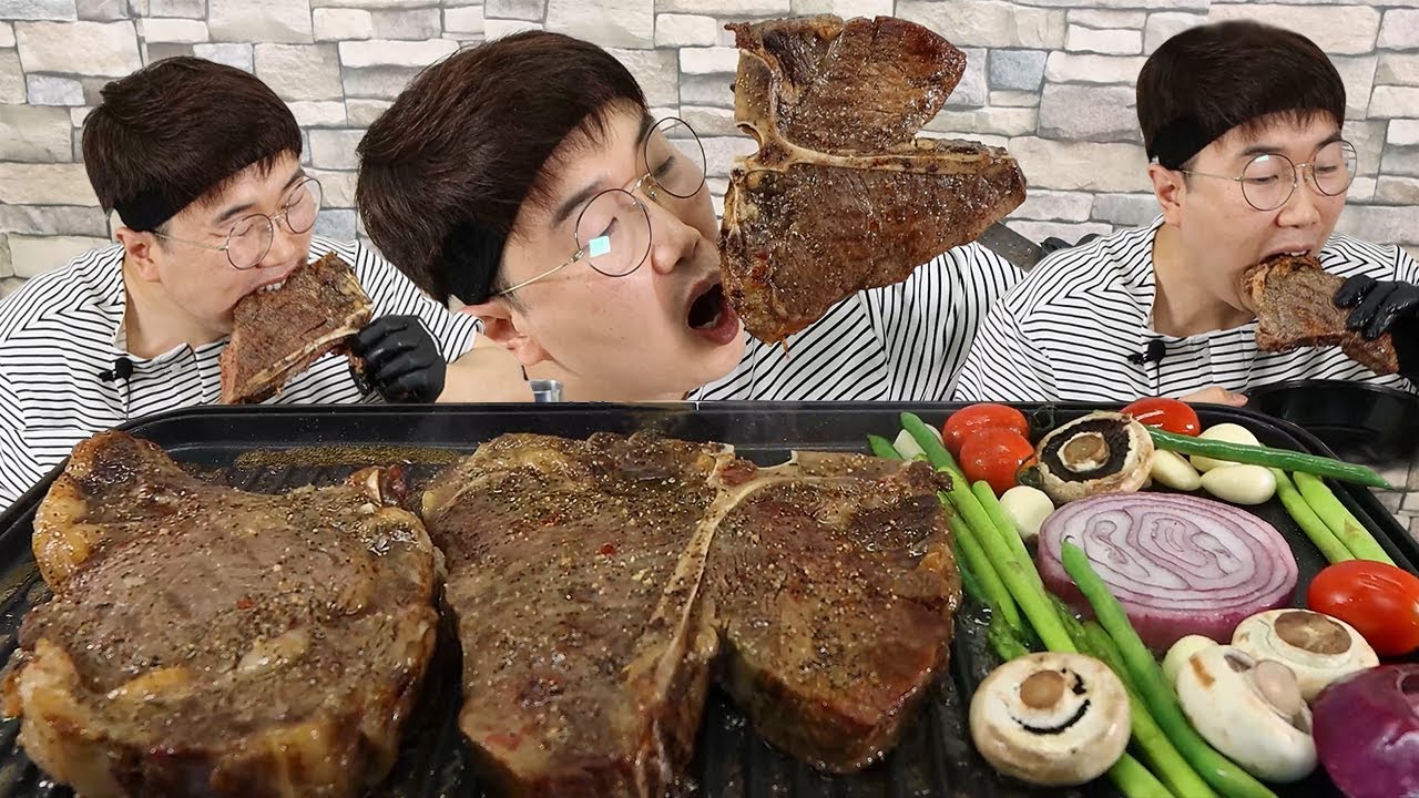 토마호크 티본 스테이크! 초이스등급 1.5키로!! 뜯어먹었습니다!!!