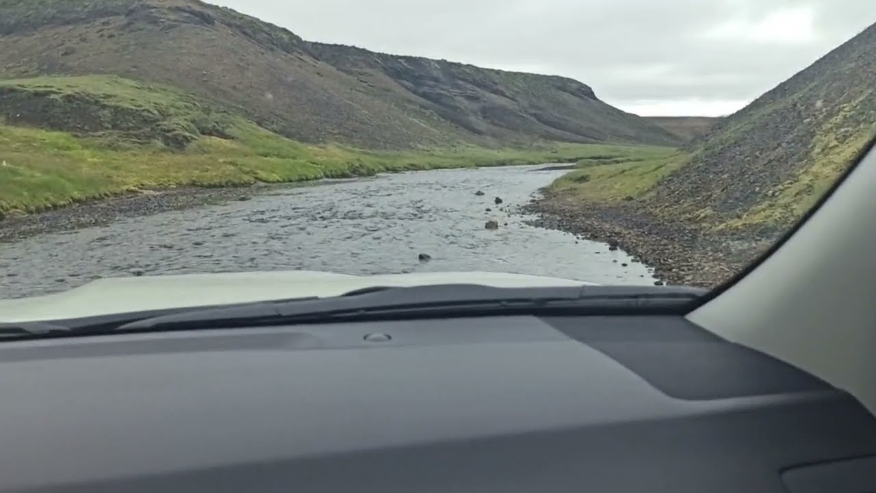 F210 - driving in the river - Iceland