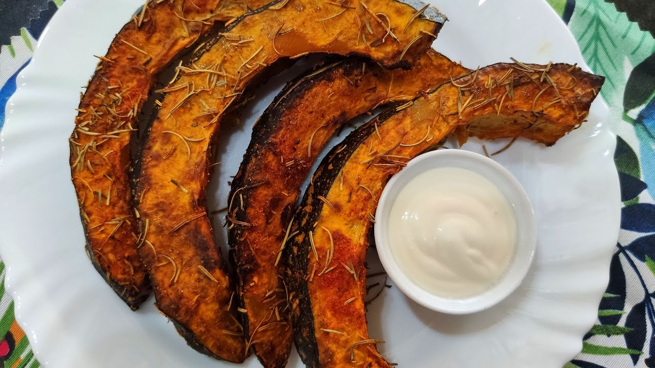 COMO FAZER ABÓBORA CABOTIA ASSADA NO AIRFRYER! ABÓBORA RÚSTICA ASSADA NO AIRFRYER