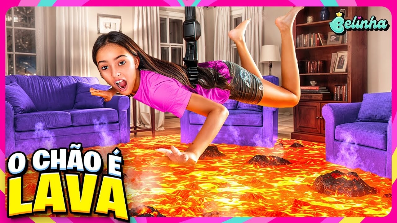 24 HORAS SEM PISAR NO CHÃO! O CHÃO É LAVA