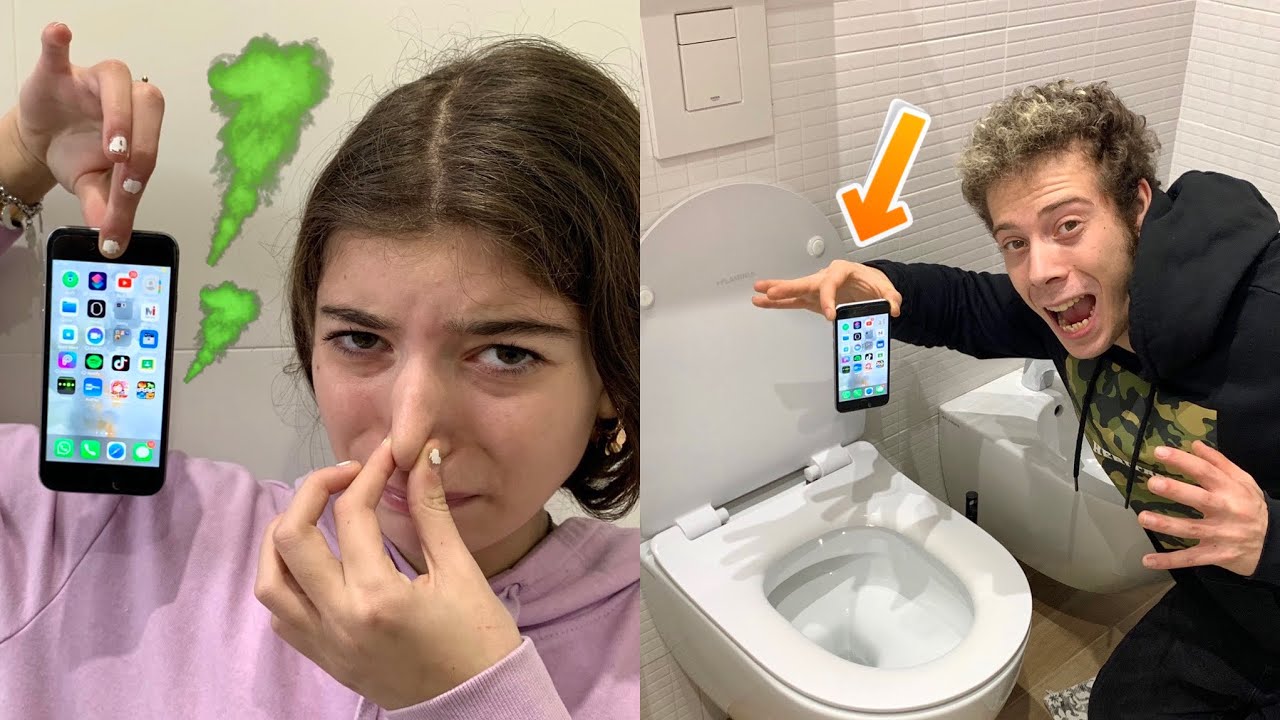 HO LANCIATO IL TELEFONO DI ELENA NEL WATER!! *mi vendico*