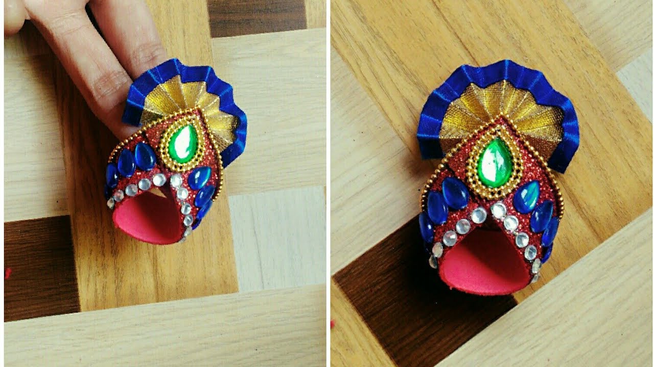 Mukut For Ganeshji | Paper Craft | Mukut Making Ideas | Mukut For God | By Punekar Sneha.