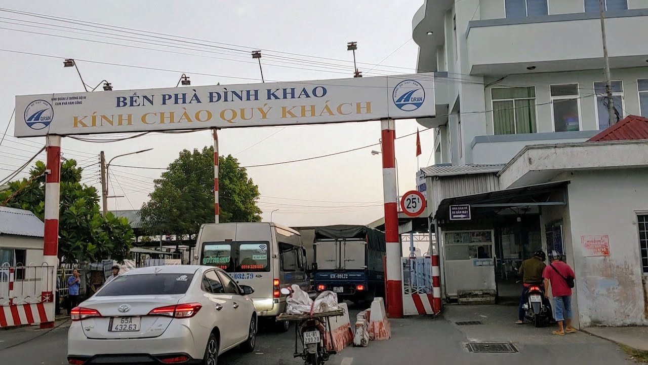 Vĩnh Long -  Chợ Lách - Bến Tre (Đi tắt qua phà Đình Khao và phà Tân Phú)