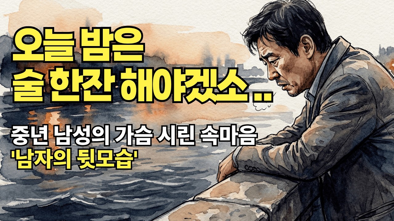 오늘 밤은 술 한잔 해야겠소... 💧 가장들의 눈물 버튼 '남자의 뒷모습' (10번 연속 듣기)