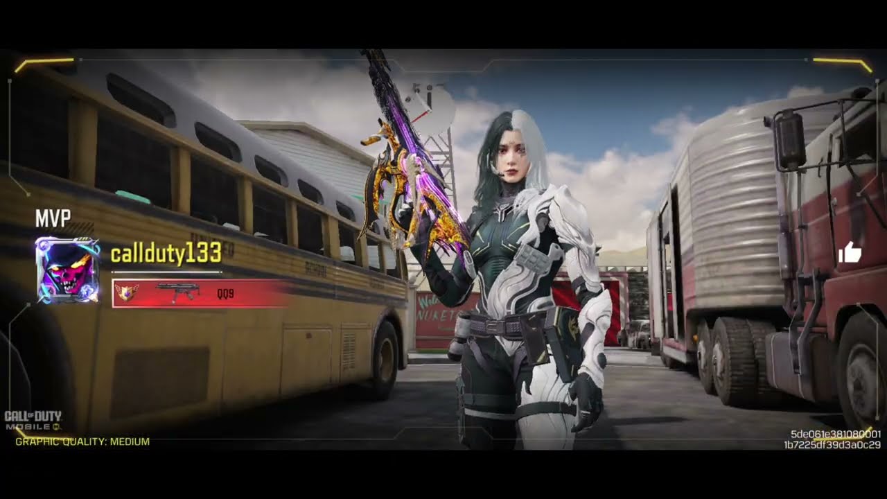 The scorch melt camo on the qq9 dual kinetics Call of duty mobile 