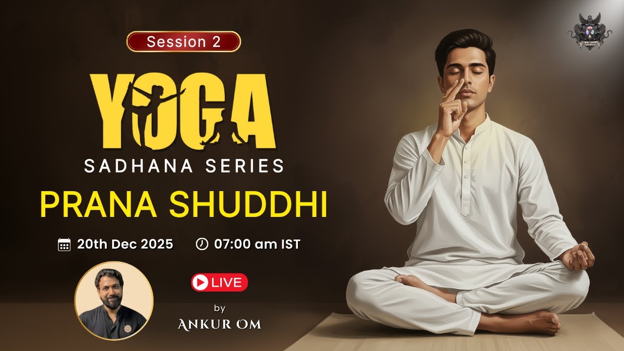 Session 2 - Prana Suddhi: Breathwork for Sadhana & Emotional Balance | 20th Dec | 7 AM