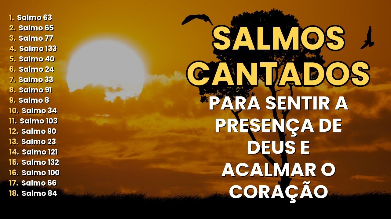 1 Hora de Salmos Cantados | Para SENTIR Deus Agindo no Ambiente