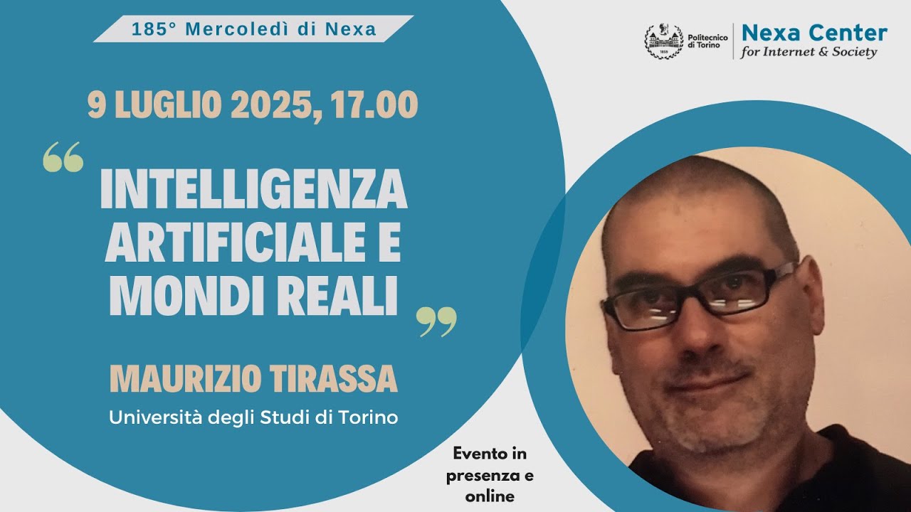 185° Mercoledì di Nexa - Intelligenza artificiale e mondi reali