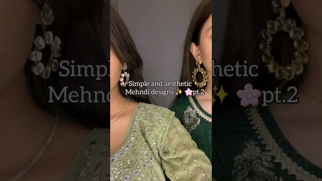 simple and aesthetic Mehndi designs for eid ✨️ 🌸pt.2 #mehndi #eid #aesthetic #pfypシ#zahraahunnie