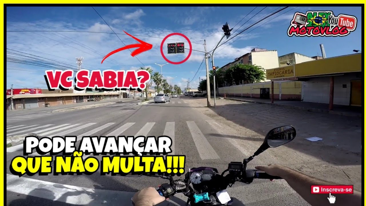 PODE AVANÇAR O SINAL VERMELHO🚦QUE NÃO MULTA! | MotoVlog Fortaleza | Alex 2501