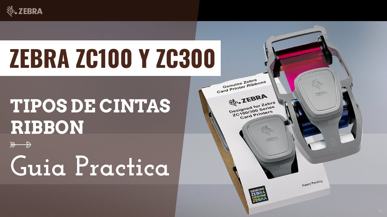 Guía 1/2 para seleccionar la Cinta Ribbon Zebra ZC100 y ZC300