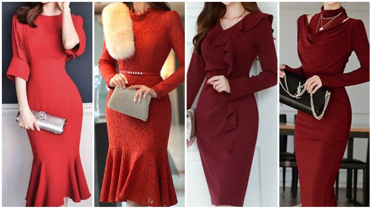 Christmas Party Wear Sheath dress designs ideas 2022