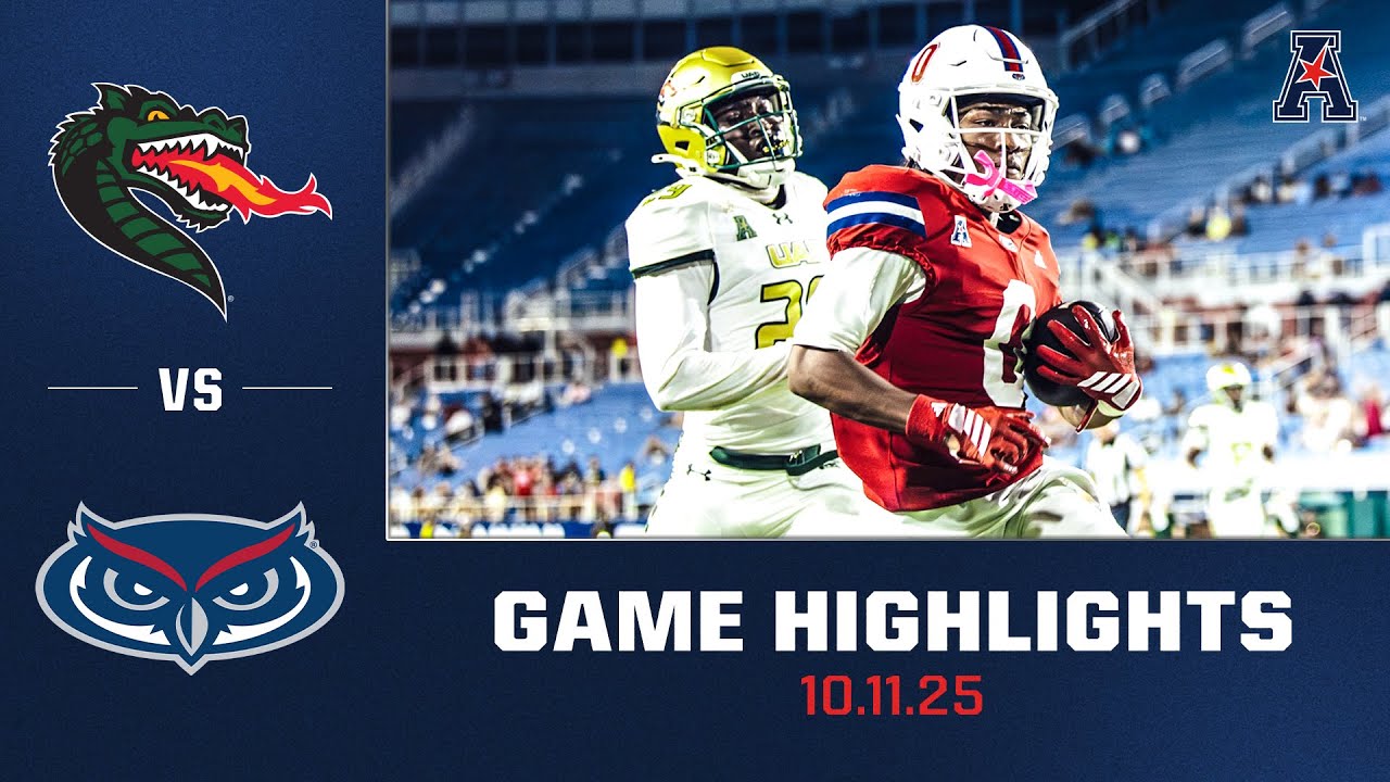 UAB vs Florida Atlantic Football Highlights | Oct. 11, 2025