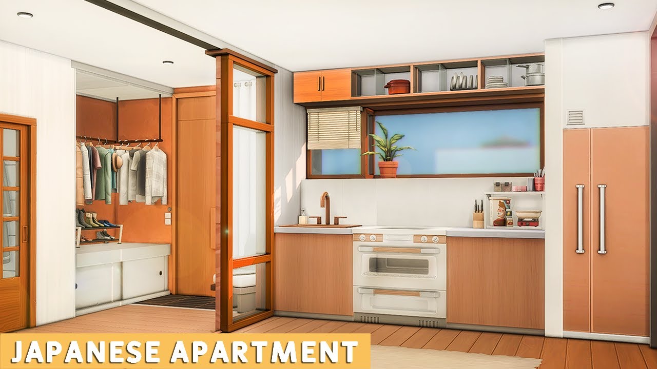☕🍃Eco Modern. Japanese-Inspired Apartment (Pinecrest 404) | NoCC | Sims 4 Stop Motion