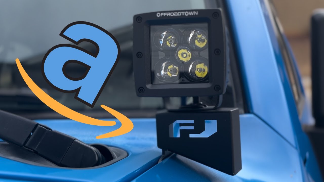 FJ Cruiser Ditch Light Installation - Amazon Bracket