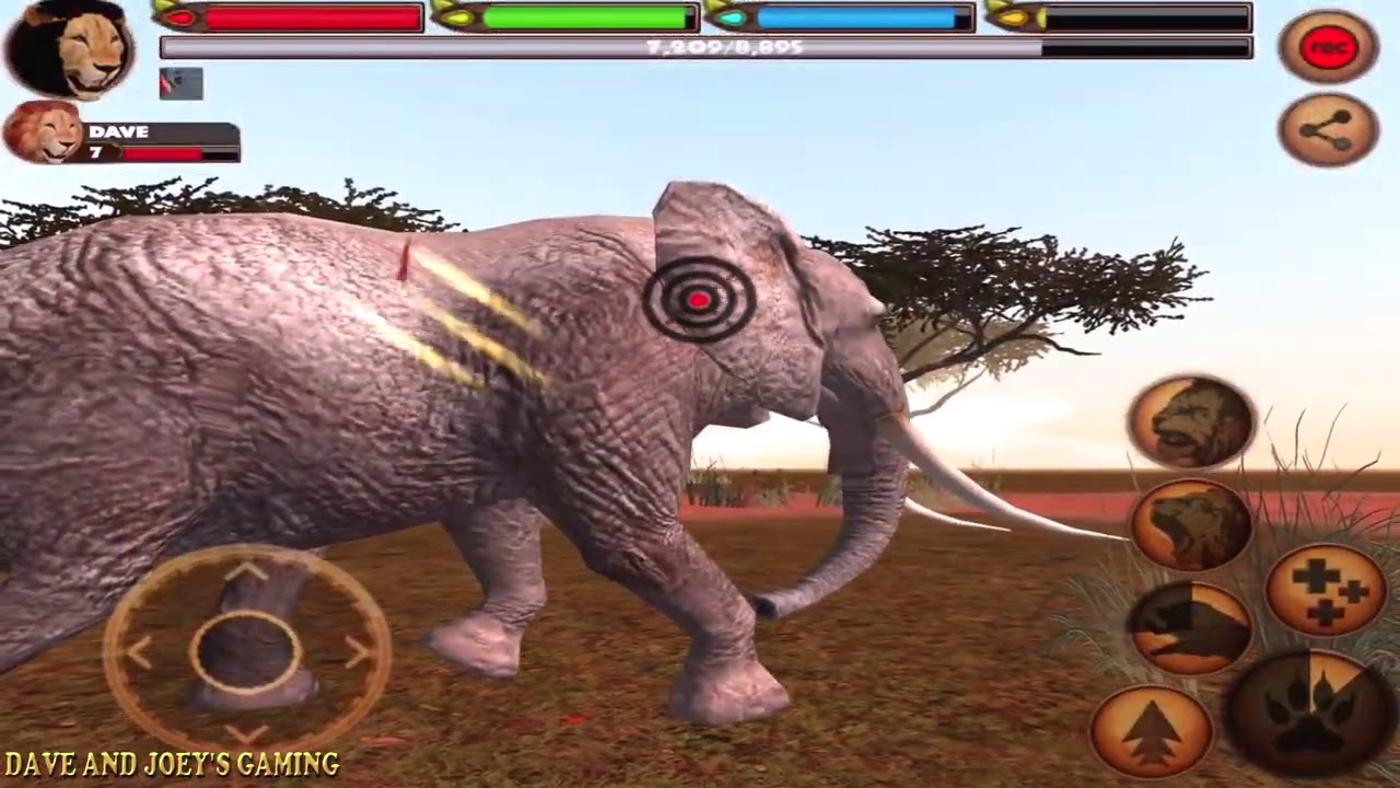 LionVS Cheetah, Leopard, Giraffe, Elephant, Hippo, Hyena, Rhino, Gazelle, Part 4
