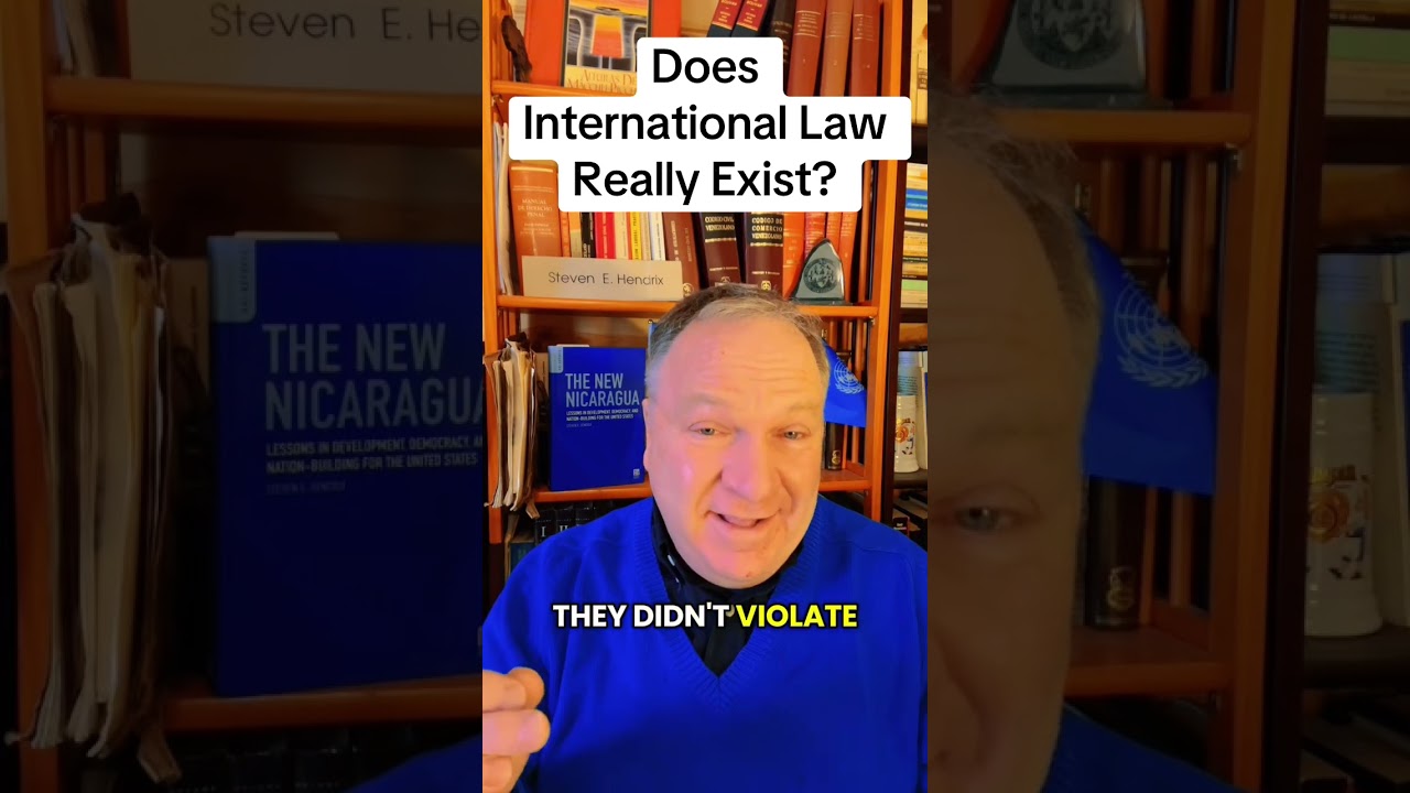 Действительно ли существует международное право? – Стив Хендрикс в рубрике «Глобальная минута»