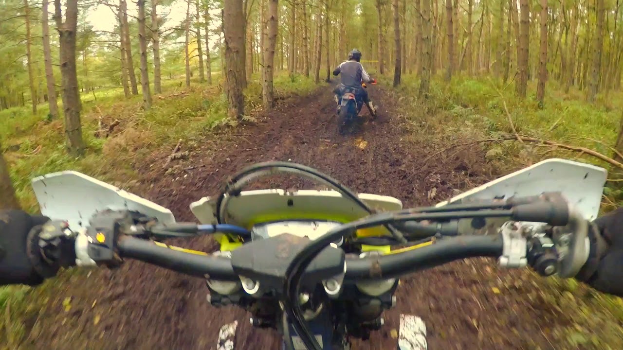 Following James at his first time at Helmsley Enduro