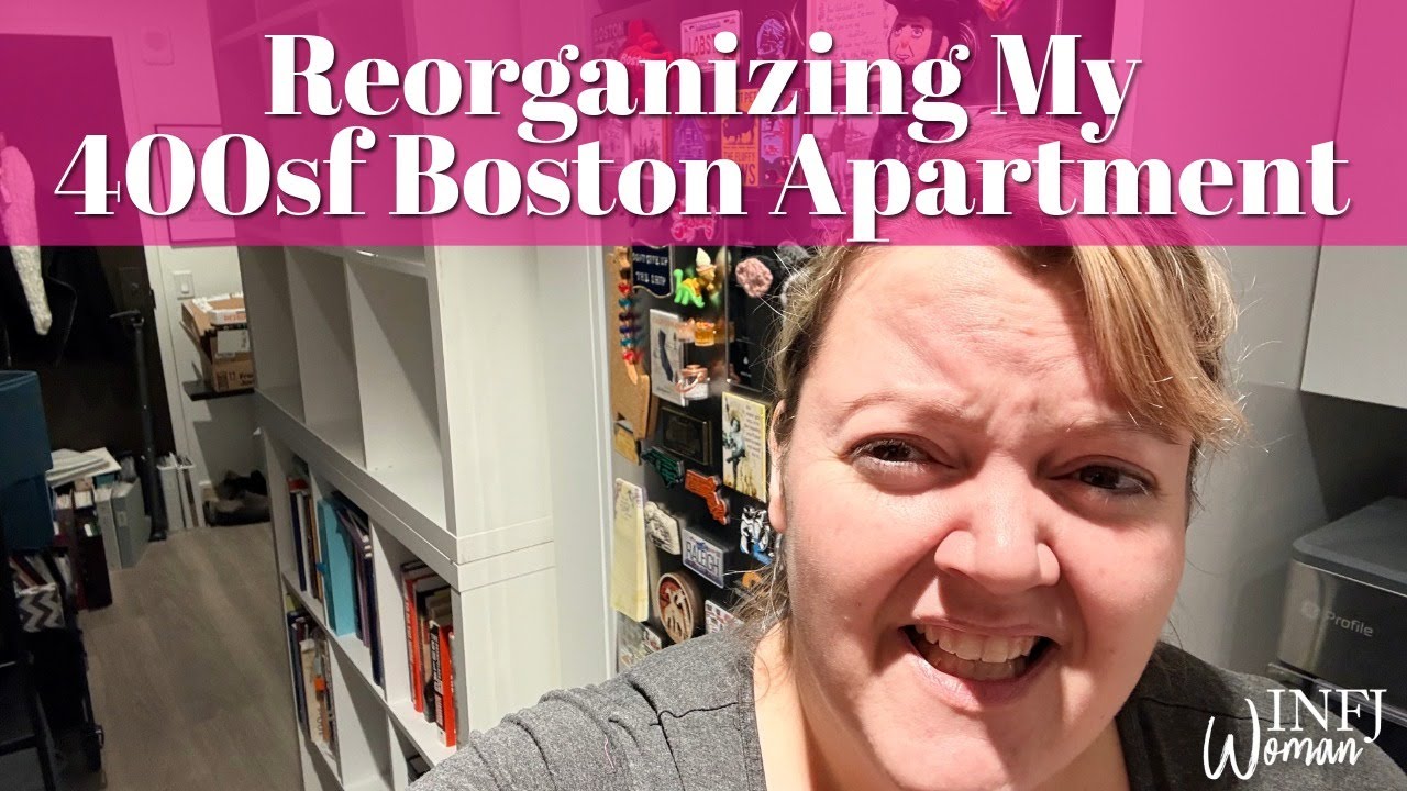 Reorganizing My 400 sf Boston Apartment | Boston West End | INFJ Vlog | A Day in the Life of an INFJ