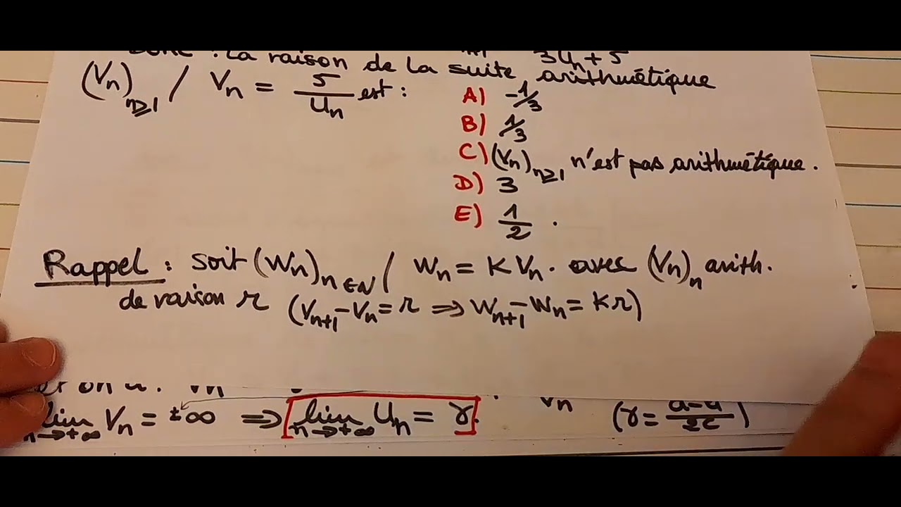 ASTUCES CONCOURS (suites homographiques)(suites et logarithme neperien)