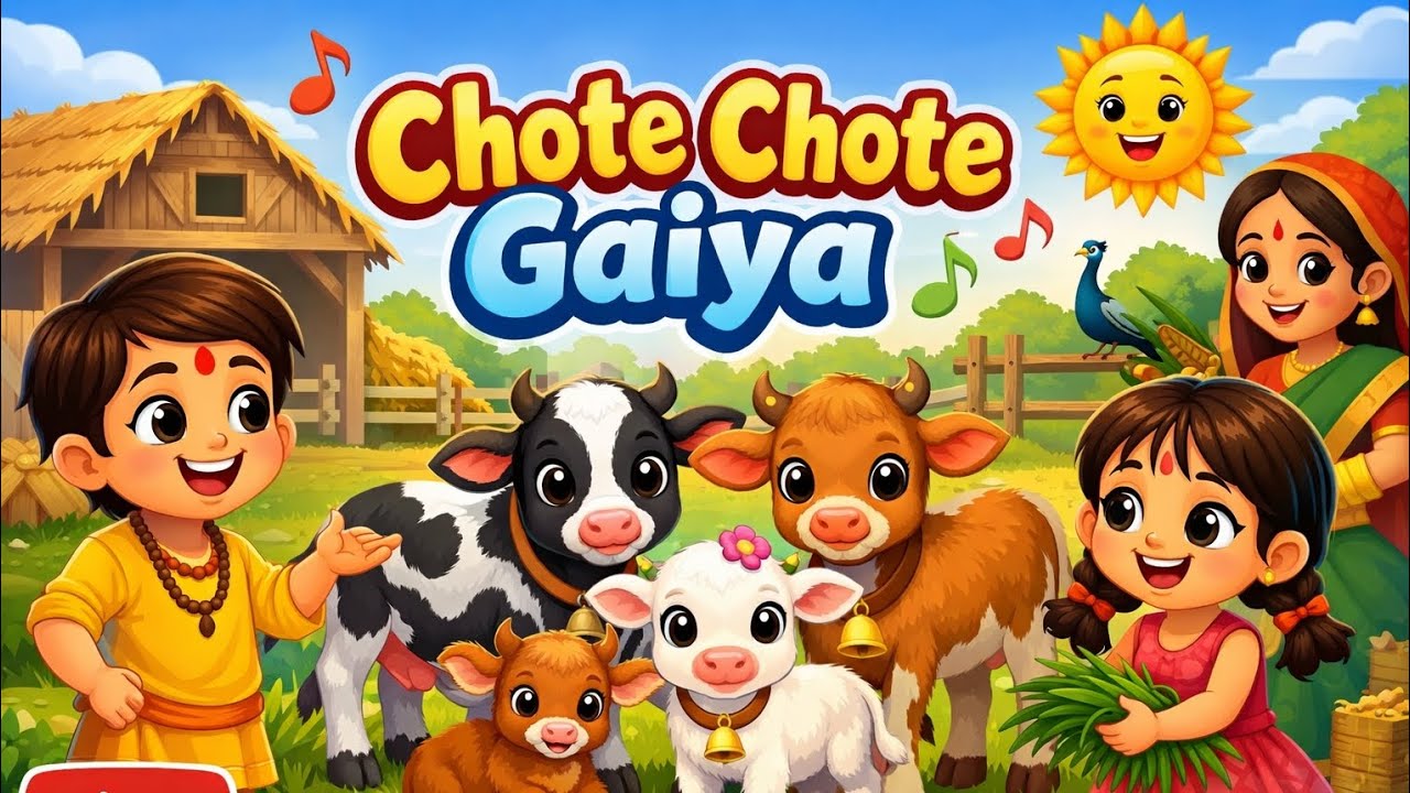 छोटेछोटे गैया/rhymes/#shorts #nurseryrhymes#ai#bhakti#bhajan#krishna#radhakrishna#kids#baby#cartoon 