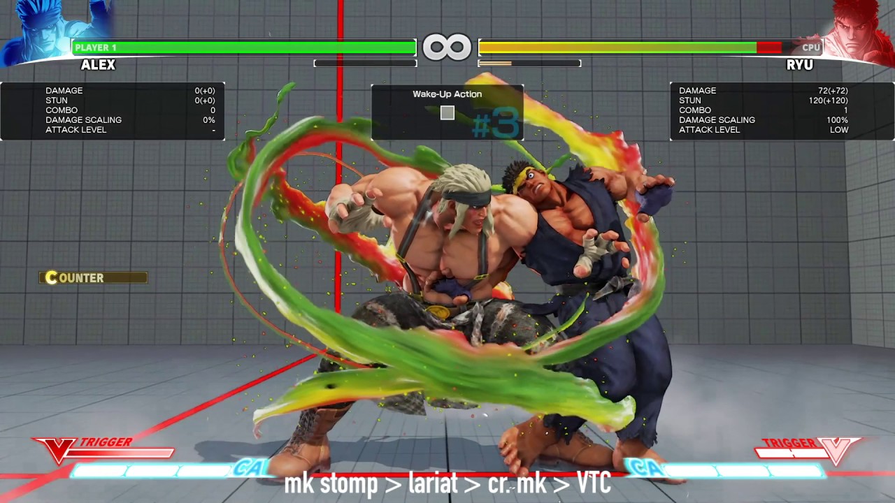 SFV Alex Season 2 Stomp Setups