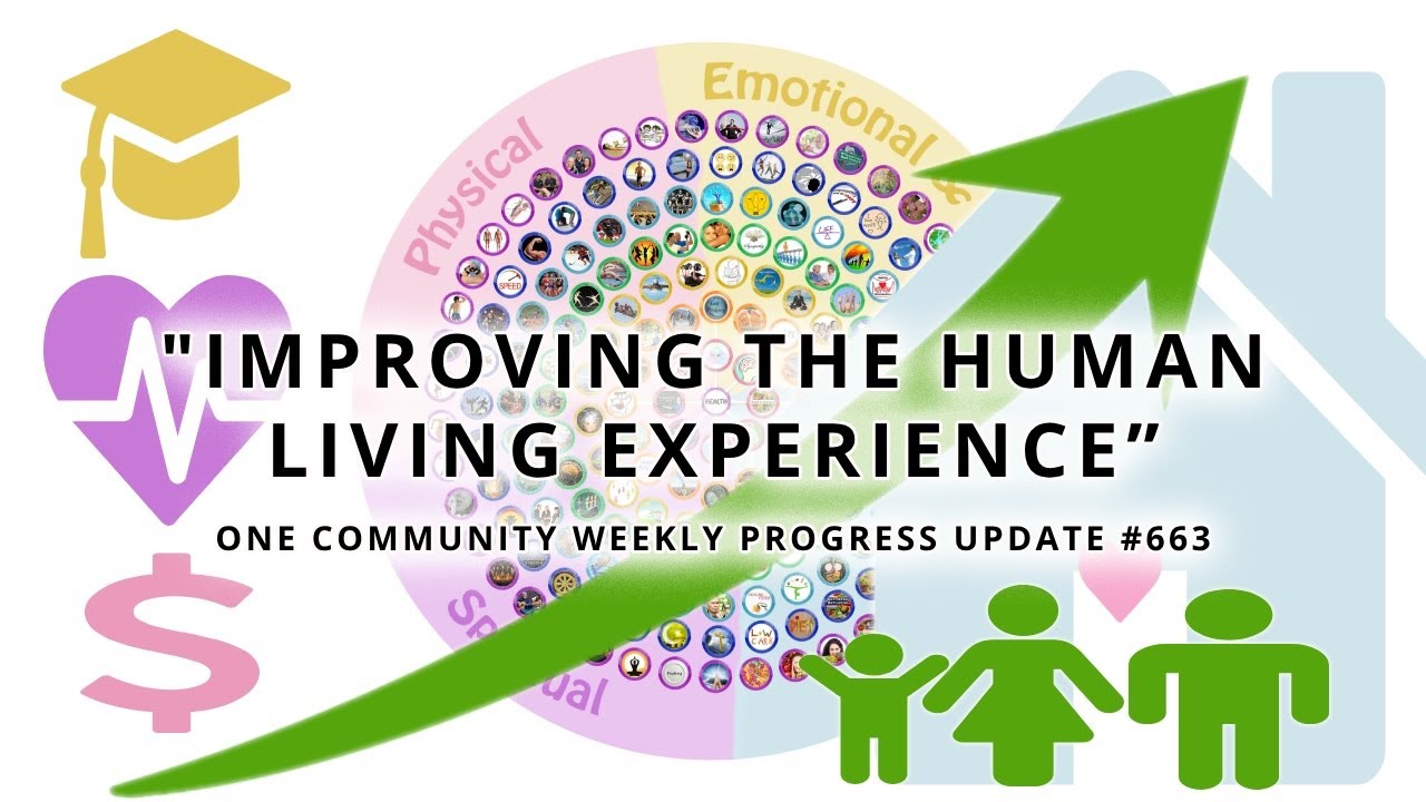 Improving the Human Living Experience - One Community Weekly Progress Update #663