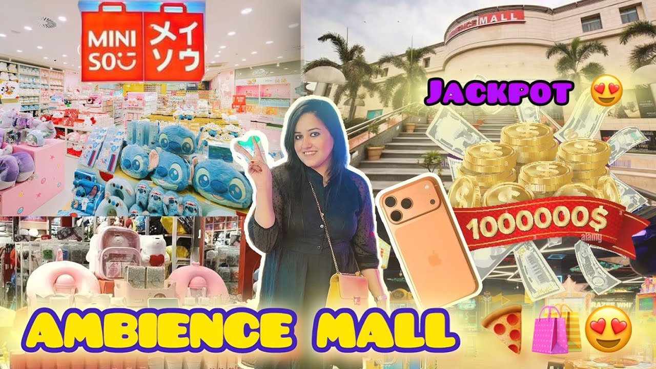 Ambience Mall Vasant kunj😍 ✨| Timezone masti + Shopping vlog🤑💸 #vlog #mall #shopping