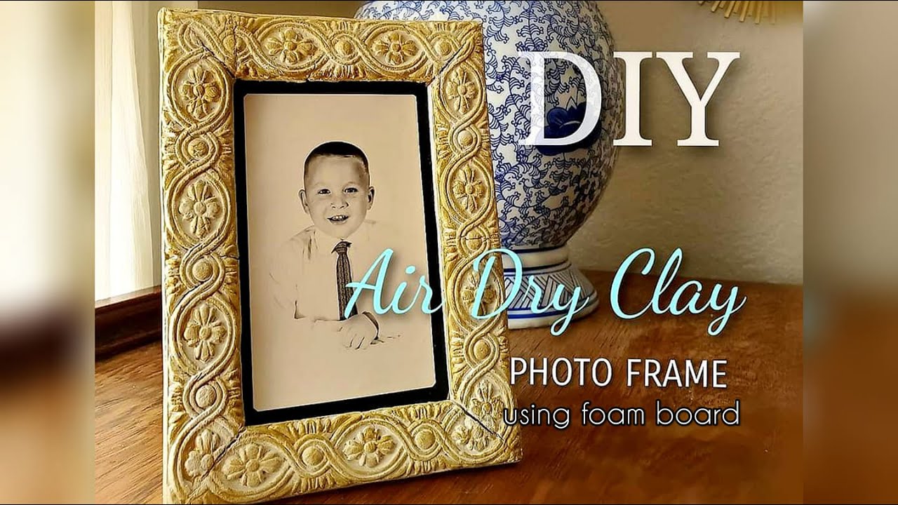 DIY / Air Dry Clay Photo Frame