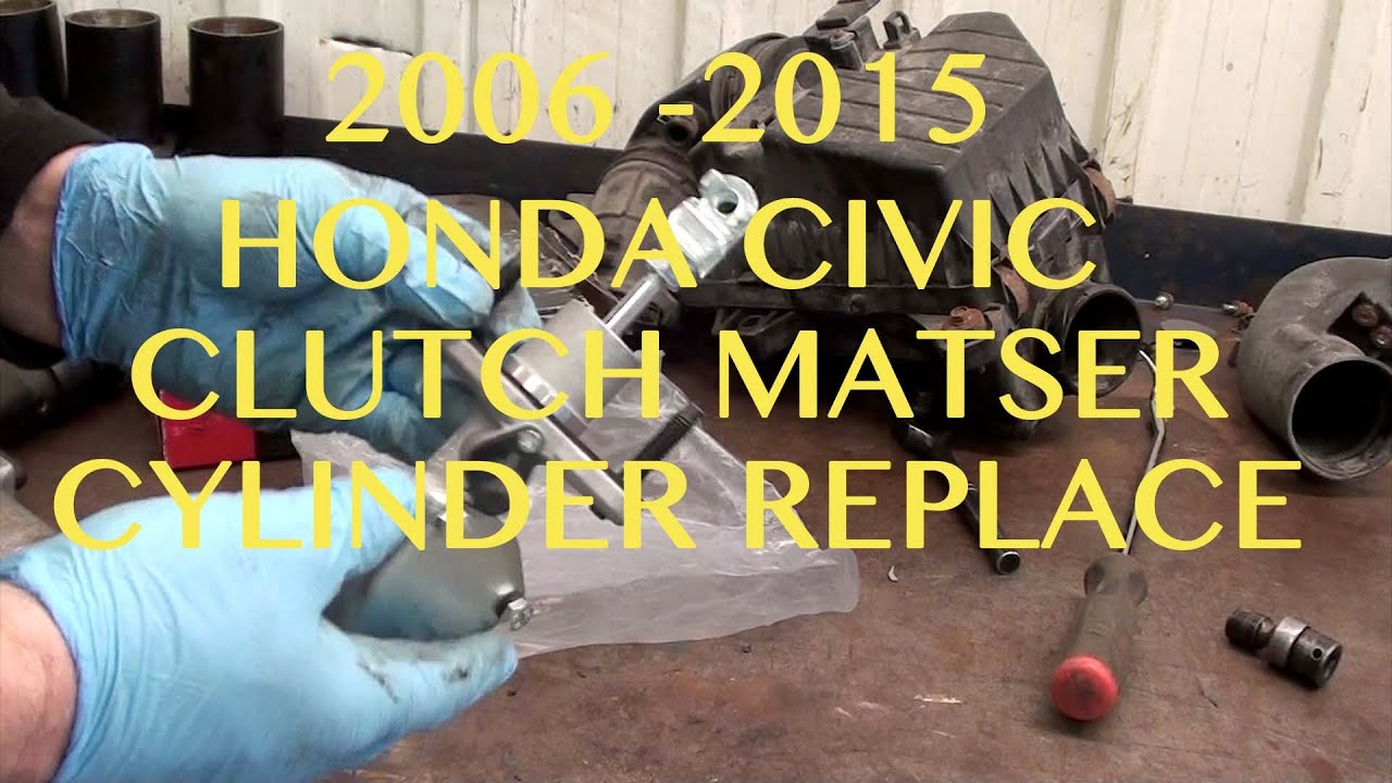 Honda Civic Clutch Master Cylinder Replacment.  2006 - 2015