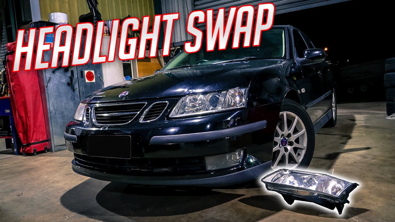 Saab 93 Headlight Install DIY 03-07 Models