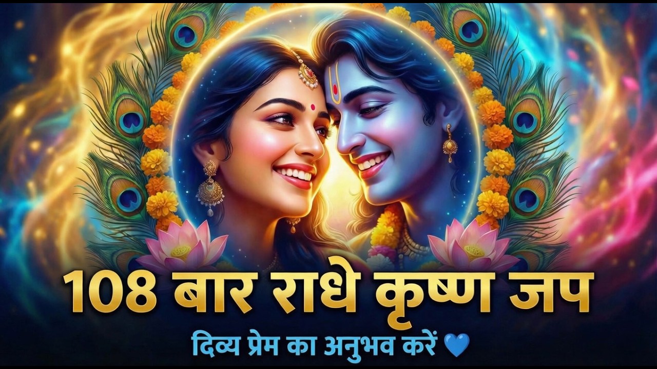 108 बार राधे राधे नाम जप – अनुभूति करें दिव्य प्रेम #krishna #radhe #radhakrishna #isckon