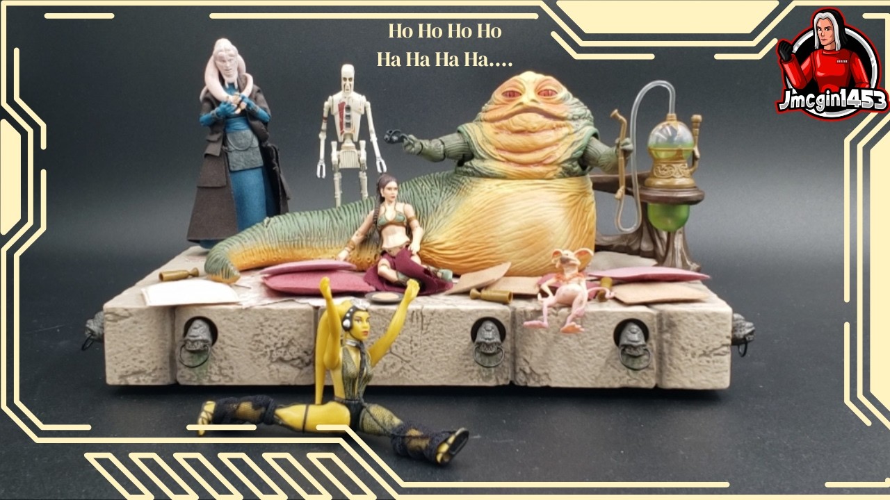 Jabba The Hutt Action Playset with 8D8 and Salacious B. Crumb | Star Wars The Vintage Collection